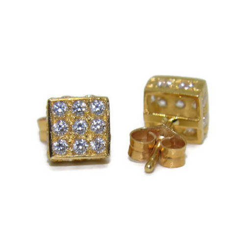 Pendientes clásicos oro amarillo - Imagen 3
