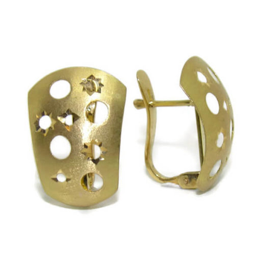 Pendientes todo oro estrellas - Imagen 4