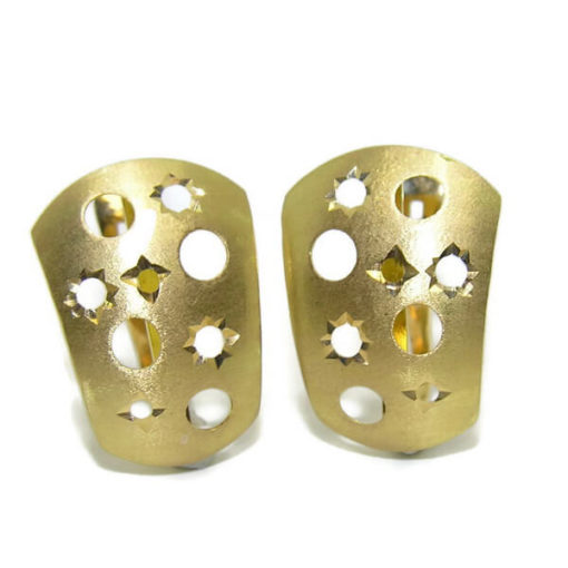 Pendientes todo oro estrellas
