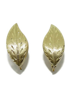 Pendientes flor oro