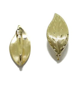 Pendientes flor oro - Imagen 3