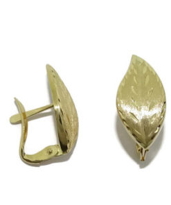 Pendientes flor oro - Imagen 4