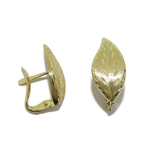 Pendientes flor oro - Imagen 4