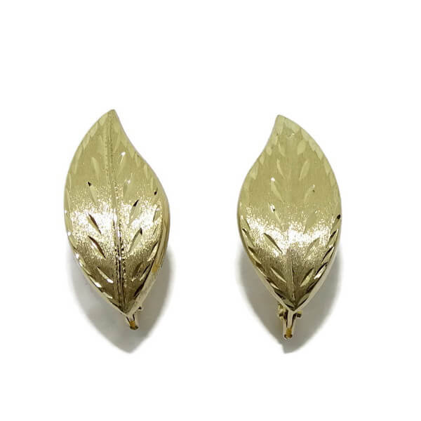 Pendientes flor oro