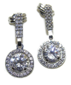 Pendientes circonitas grandes oro