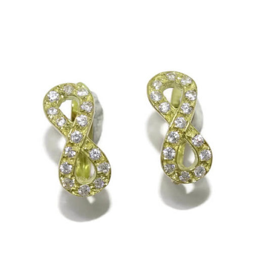 Pendientes infinito oro Pendiente