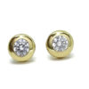 Pendientes chatón oro
