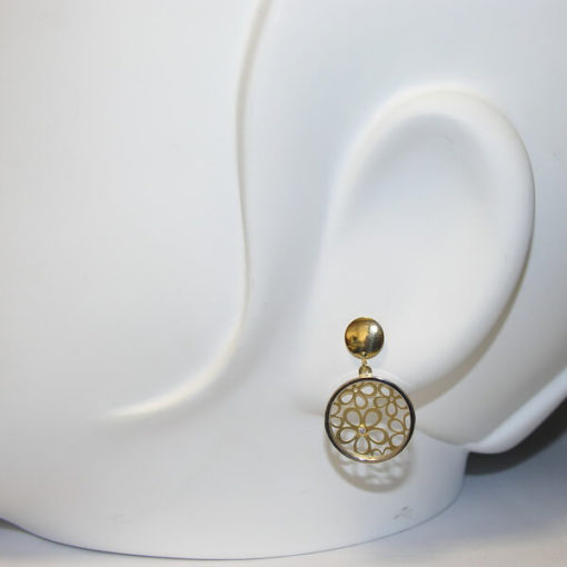 Pendientes mil flores oro - Imagen 2