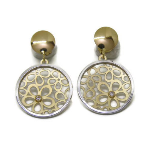 Pendientes mil flores oro - Imagen 4