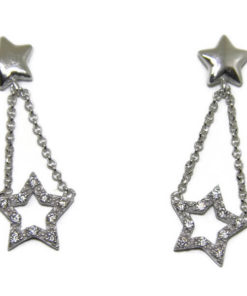 Pendientes circonitas y estrellas