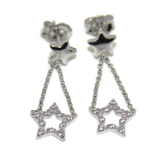 Pendientes circonitas y estrellas - Imagen 4