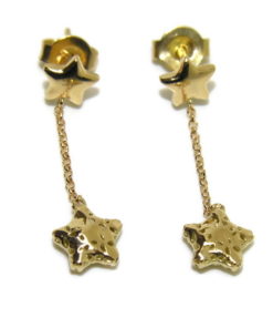 Pendientes doble estrellas