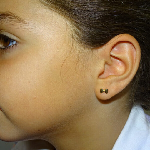 Pendientes lazo oro - Imagen 2