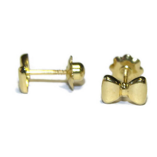 Pendientes lazo oro - Imagen 4