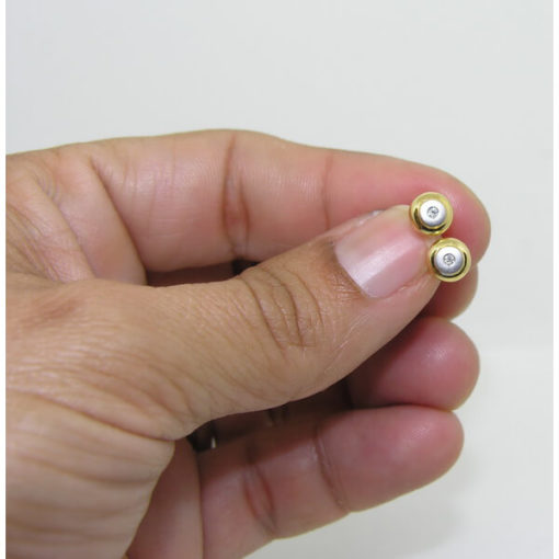 Pendientes diamantes auténticos para niña - Imagen 2