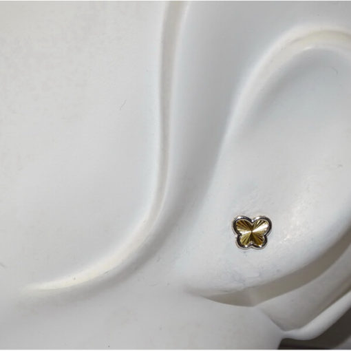 Pendientes mariposa oro - Imagen 2