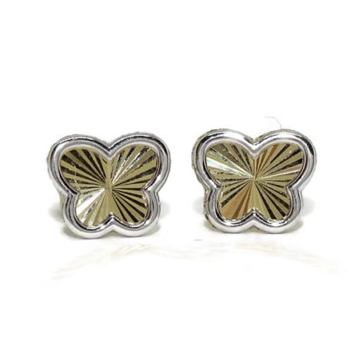 Pendientes mariposa oro