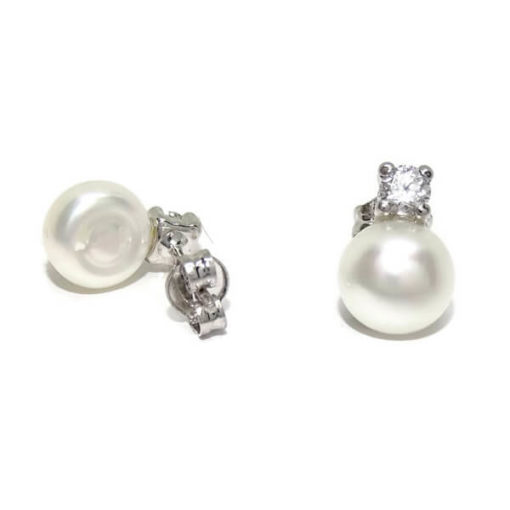 Pendientes perla y oro para comunión - Imagen 8