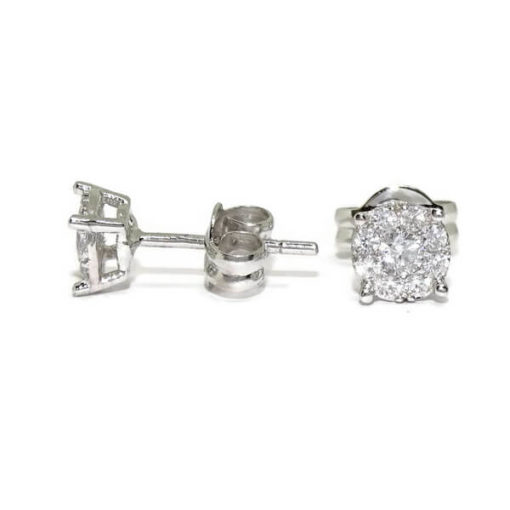 Pendientes circonitas oro - Imagen 3
