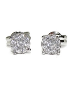 Pendientes circonitas oro