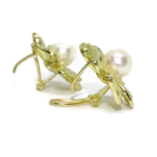 Pendientes flor oro - Imagen 5