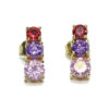 Pendientes multicolor y oro
