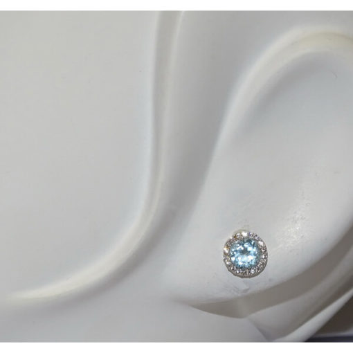 Pendientes de oro y color azul o rosa - Imagen 2