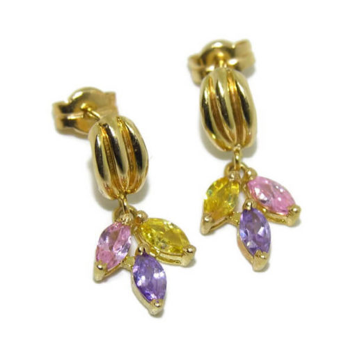Pendientes garras color - Imagen 3