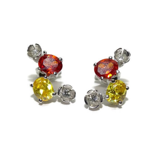 Pendientes de oro y color finos - Imagen 5
