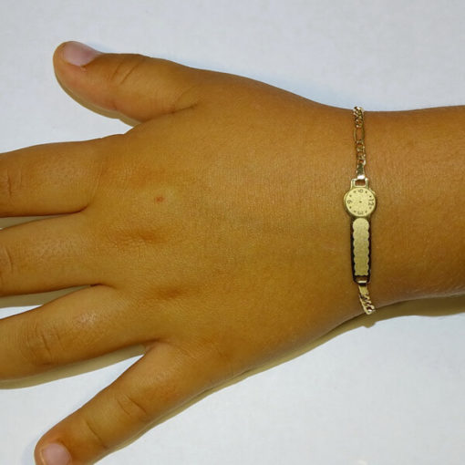 Pulsera bebe placa y reloj - Imagen 2