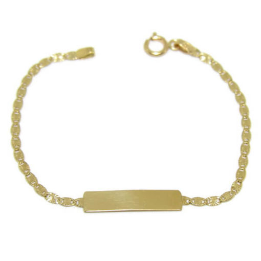 Pulsera bebe placa brillo