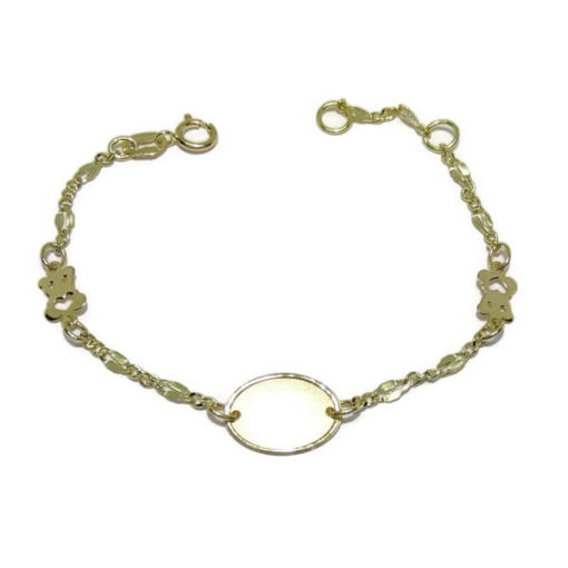 bebe placa oval