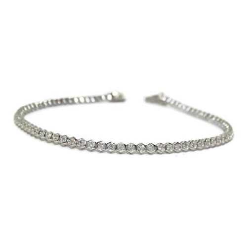 Pulsera de oro y brillantes
