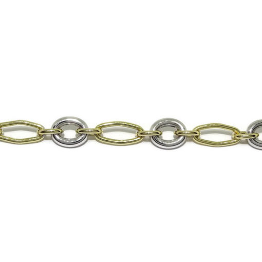 Pulsera óvalos y círculos oro - Imagen 5
