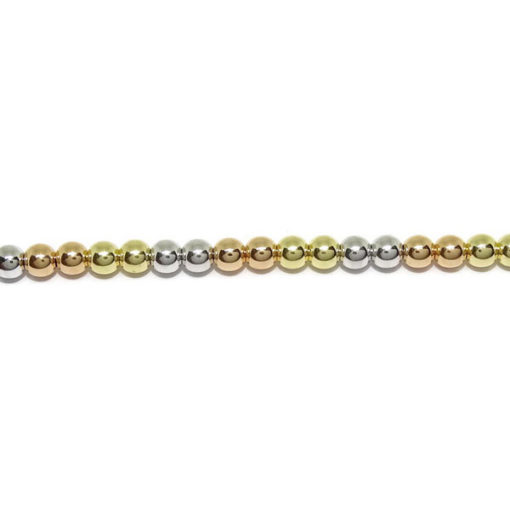 Pulseras bolas tricolor - Imagen 3