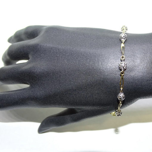 Pulsera bicolor bolas - Imagen 2