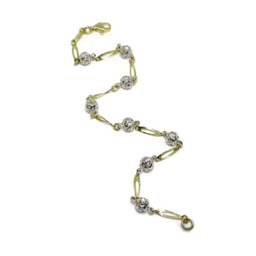 Pulsera bicolor bolas - Imagen 3