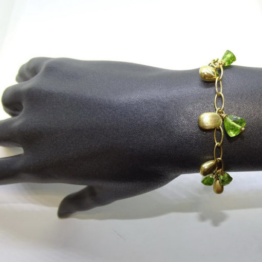 Pulsera piedra fina  y oro - Imagen 8