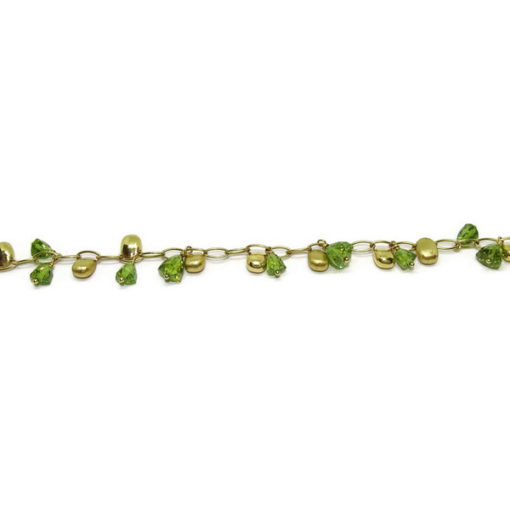 Pulsera piedra fina  y oro - Imagen 3