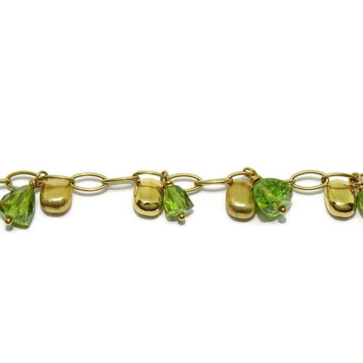 Pulsera piedra fina  y oro - Imagen 4