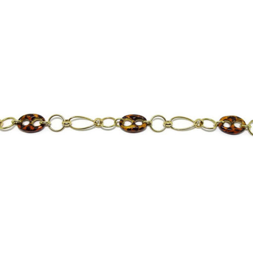 Pulsera calabrote oro y leopardo - Imagen 3