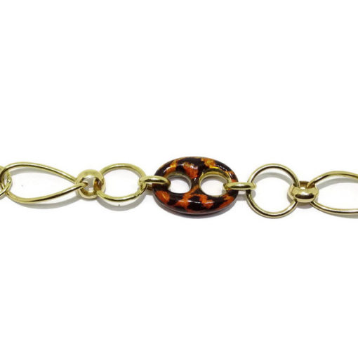 Pulsera calabrote oro y leopardo - Imagen 5