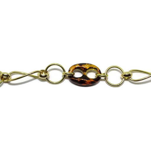 Pulsera calabrote oro y leopardo - Imagen 6