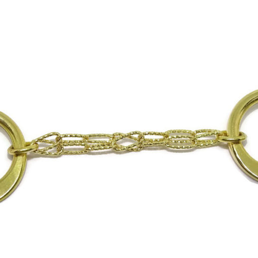 Pulsera eslabón círculos oro - Imagen 6