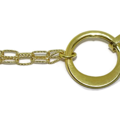 Pulsera eslabón círculos oro - Imagen 8