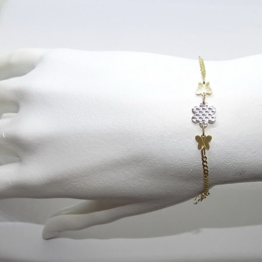 Pulsera bicolor mariposas - Imagen 2