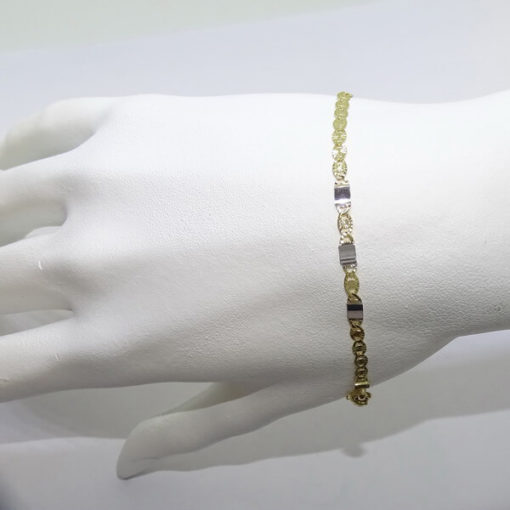 Pulsera niña comunión bicolor - Imagen 2