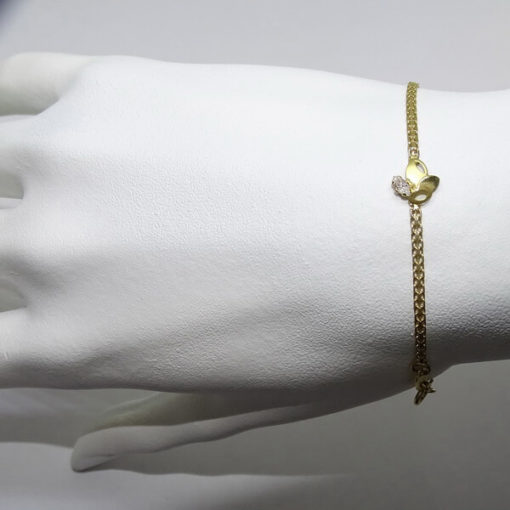 Pulsera comunión circonitas ovaladas - Imagen 2