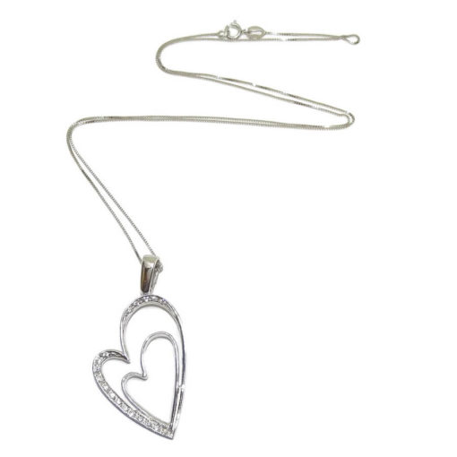 colgante corazón grande con cadena - Imagen 3