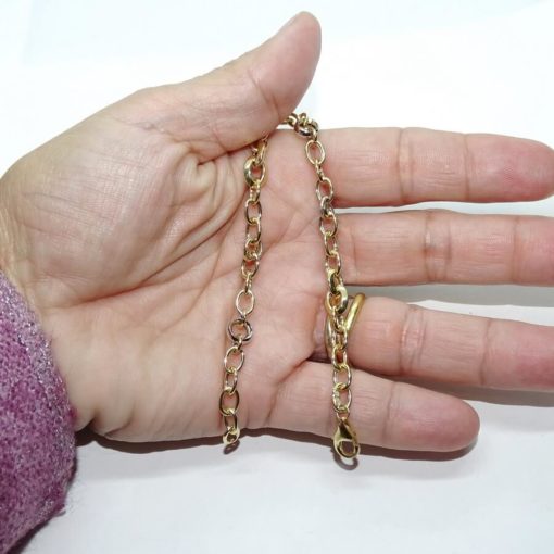 Pulsera bicolor oro - Imagen 3